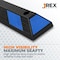 Jrex Safety 72 in Rubber Parking Block Curb Stop, Blue Reflective Strip, 2PK PBSB-JR-6-2PK - alternate 4