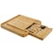 Megachef Bamboo Charcuterie Cheese Board with Slide Out Drawer with Cheese Utensils 750122133M - alternate 2