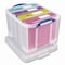 Really Useful Box Stackable File Box, Legal Files, 14.5 x 18.5 x 12.75, Clear/Blue Accents 32CL - alternate 3