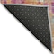 Homeroots 3' X 5' Blush Orange And Teal Blue Abstract Washable Indoor Outdoor Area Rug 631981 - alternate 4