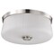 Nuvo Lune, 3 Light Flush Mount, Brushed Nickel Finish, Etched White Glass 60/8220 - alternate 1