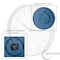Clockswise 12in Waterproof Indoor/Outdoor Aluminum Wall Clock with Quartz Movement - Weather-Resistant QI004934 - alternate 3