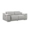 Homeroots 175" Light Gray Italian Leather Reclining Metal USB Sofa 720415 - alternate 4