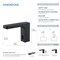 Kibi Blaze Touchless Bathroom Faucet with Pop-Up Drain, Plug-In or Battery Powered C-KBF1030MB - alternate 5