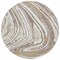 Homeroots 8' Taupe Brown And Beige Round Abstract Washable Indoor Outdoor Area Rug 601304 - alternate 5