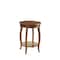 Homeroots 24" Brown Solid Wood Round End Table With Shelf 286303 - alternate 4