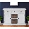 Homeroots 49in White Wood Three Drawer Sideboard with Two Doors 388214 - alternate 5