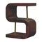 Homeroots 24" Chestnut Solid Wood Zig Zag Nightstand 651617 - alternate 6