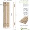 Ekena Millwork Rustic Two Board Spaced Board-n-Batten Hand Hewn Faux Wood Shutters, 11 1/2W x 64H, PR SHUBSS11X64HHPR - alternate 5