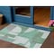 Homeroots 3' X 5' Green Sage And Gray Geometric Washable Indoor Outdoor Area Rug 617908 - alternate 1