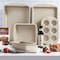 Bakken-Swiss 6-Piece Bakeware Set, Stackable Non-Stick Carbon Steel, White Stone Coating BAKDIEWH - alternate 3