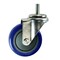 Service Caster 4 Inch SS Blue Polyurethane Wheel Swivel 10mm Threaded Stem Caster SCC SCC-SSTS20S414-PPUB-BLUE-M1015 - alternate 1