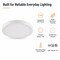 Euri Lighting 11.8 in LED Ceiling Light, 12W, 1200 lm, 5CCT, Wet Rated, JA8/T24/UL/RoHS EIN-CL58WH-1000e - alternate 4