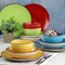Elama Mason 12 Piece Double Bowl Stoneware Dinnerware Set in Assorted Colors ELM-MASON - alternate 3