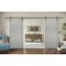 Sartodoors Double Barn Interior Door, 84" x 96", Gray QUADRO4111DB-KS-8496 - alternate 2