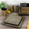 Gibson Elite Kiesling 16 Piece Hard Square Stoneware Dinnerware Set in Taupe and Black 750121025M - alternate 6