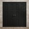 Sartodoors Sliding Closet Double Bi-fold Doors 96 x 96 inches, Ego 5010 Painted Black Oak, Sturdy Tracks Mold EGO5010DBF-CHK-96x96 (4* 24x96) - alternate 4