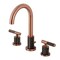 Kingston Brass Widespread Bathroom Faucet with Knurled Handle and Brass Pop-Up, Antique Copper FSC892KNLAC - alternate 1