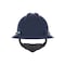 Msa Safety V-Gard Slotted Full Brim Hard Hat, Fas-Trac III Suspension, Type I, Class E, Dark Blue 802975 - alternate 3