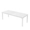 Homeroots 46" White Wood and Iron Dining Table 635736 - alternate 1