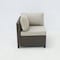 Deko Living Outdoor Sectional Wicker Sofa, Chairs and Table, 8 Pieces, Brown w/Beige and Red Cushion Covers COP30011 - alternate 5