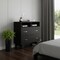 Homeroots 32" Black Wood Two Drawer Dresser 534952 - alternate 3