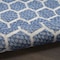 Homeroots 5' X 7' Blue And Ivory Geometric Indoor Outdoor Area Rug 554860 - alternate 4