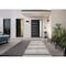 Vdomdoors Front Exterior Prehung Metal-Plastic Door, Manux 8415 Matte Black, Side Sidelite Transom, Office Co MANUX8415EXD-BLK-W30+12xH80-RH - alternate 1