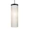 Besa Lighting Friz Cord Pendant, White Linen, Black Finish, 1x75W Incandescent 1JT-FRIZLN-BK - alternate 1