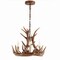 Jonathan Y Nelle 18" Adjustable Resin Antler 3-Light LED Chandelier, Brown JYL6304A - alternate 8