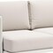Homeroots 74" White Fabric Sofa 667659 - alternate 4
