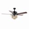 Jonathan Y Opal 52" 3-Light Farmhouse Rustic Wood Bead Shade LED Ceiling Fan With Remote, Black JYL9617A - alternate 5