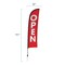 Showdown Displays 13 Ft  Premium Blade Sail Sign Kit (Double-Sided With Ground Spike Base) - Open Red 908120-002 - alternate 4