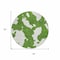 Homeroots 8' Green And Ivory Round Abstract Washable Indoor Outdoor Area Rug 614529 - alternate 4