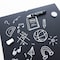 Bazic Products CUBIX Frameless Magnetic Chalkboard, 14in. x 14in., Chalk Marker & Magnet 6049 - alternate 3