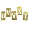 C.H. Hanson 3" Brass Interlocking Stencil Letters, 33 Piece Set 10033 - alternate 2