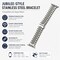 Elegani Silver Classic Multi-Link Stainless Steel Replacement Band Compatible with Apple Watch 44mm HC5LSB-SLV-44mm - alternate 4
