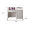 Homeroots White Wood Computer Desk With 3 Drawers And Keyboard Drawer 376973 - alternate 4