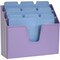 Acrimet Horizontal Triple File Folder Holder Organizer (Solid Purple Color) 860.LO - alternate 4