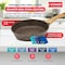 Bakken- Swiss Kitchen Cookware Set Nonstick Granite Coating, Pots and Pans w/ Handle Grips and Tempered Glass Lids BKCAS20BRN02 - alternate 3