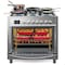 Koolmore 36 Inch Professional Dual Fuel range Stainless Steel with Legs KM-FR36DF-SS - alternate 4