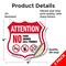 Signmission Property Shield Sign No Food No Drinks N, 4 inch X 4 inch, Vinyl Decal, 2PK SHI-D-2PACK-4-455 - alternate 2