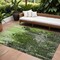 Homeroots 9' X 12' Green And Lime Green Abstract Washable Indoor Outdoor Area Rug 577245 - alternate 1