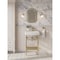 Kingston Brass 20" Ceramic Console Sink with Brass Legs and Shelf, 1-Hole, White/Brushed Brass KVPBH2018W17 - alternate 3