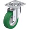 Blickle Swivel Plate Caster, PU, 5", 770 lb., Overall Height: 6-1/2" LH-ALST 125K-14 - alternate 1