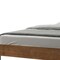 Homeroots Brown and Gray Wood Tufted Upholstered Queen Bed Frame 486246 - alternate 2