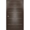 Sartodoors Sliding Closet Bi-fold Doors, Planum 0020 Chocolate Ash, Sturdy Tracks Moldings Trims Hardware Set,  PLANUM0020BF-CA-48 x 80 (2* 24x80) - alternate 1