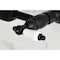 Kingston Brass Two-Handle Wall Mount Bridge Kitchen Faucet, Matte Black KS2440PL - alternate 4