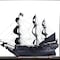 Homeroots 69" Black Solid Wood Hand Painted Black Pearl Pirate Floor Display Model Boat 401982 - alternate 3