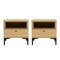 Manhattan Comfort Amara Nightstand in Natural Oak- Set of 2 2-NS006-NA - alternate 5